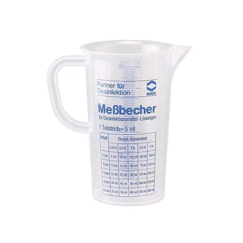 Bode Messbecher Messkanne Maßbecher Maßeinteilung Dosierhilfe Labor, 250ml