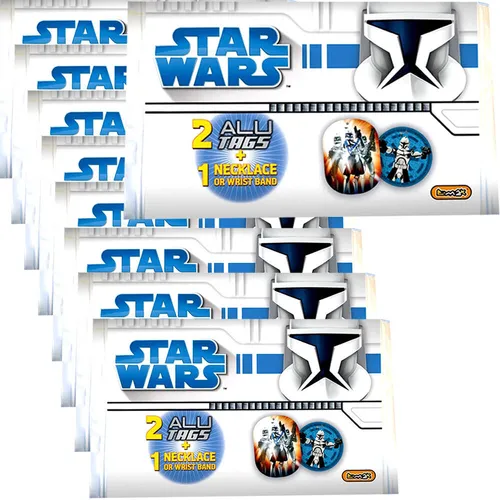 Stück Wundertüte Star Wars Clone Wars Halskette Armband Alu Tag Plaketten 9