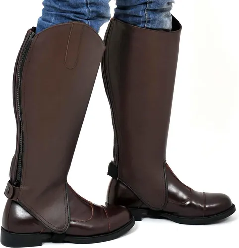 Riders Trend Unisex Reiterchaps Chaps Gamasche Chapsletten Leder 33x40,6cm13x16