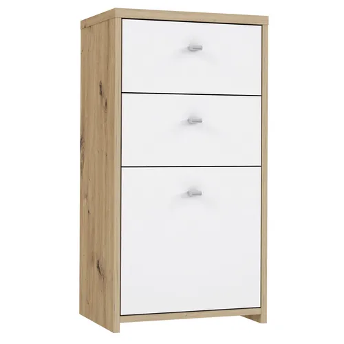 Kommode Artisan Eiche in weiß von Roller