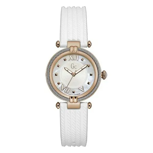 Damenuhr GC Watches Y18004L1 (Ø 32 mm) - Stylische Damenuhr mit elegantem Edelstahlgehäuse und robustem Silikonarmband, wasserdicht bis 10 atm – perfekt für modebewusste Frauen.