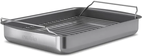 Eva Solo Professioneller Bräter mit Rost, 35x25cm in grau von Eva Solo