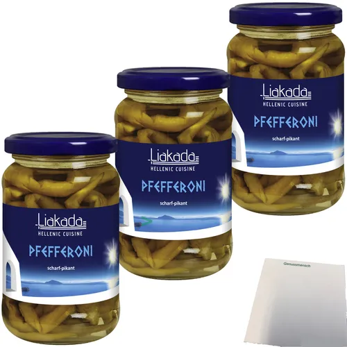Liakada Pfefferoni Scharf-Pikant 6er Pack 6x155g Glas usy Block