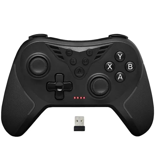 The G-Lab – K-Pad Helium WL – Wireless Gaming Controller PC – 2.4 GHz, Einstellbare Vibration, 12 Tasten, 4 Trigger (2 programmierbar), Turbo-Modus, Makros, Kompatibel mit Windows 10/11 & PS3