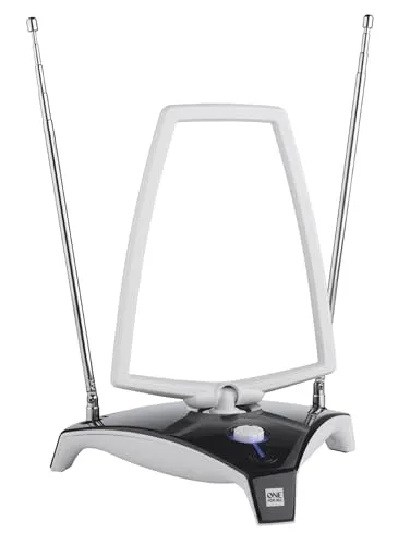 One for All DVB-T2 Indoor Performance Antenne 5G SV9360-5G - DVB-T/T2 Antenne mit 45dB Verstärkung, optimiert für HD-TV-Empfang bis 15 km, inklusive 3G/4G/5G-Blockfilter für störungsfreien Empfang.
