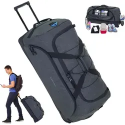 Reisetasche Trolley groß Elephant Cruiser 135 L - Koffer mit 135 L Volumen, leicht und robust, ideal für Reisen. Aus hochwertigem Polyester, mit abnehmbarem Schultergurt und Schuhfach für große Größen.