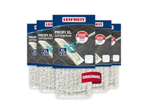 Leifheit Profi XL Wischbezug Ersatz Baumwolle 5er Set von Leifheit