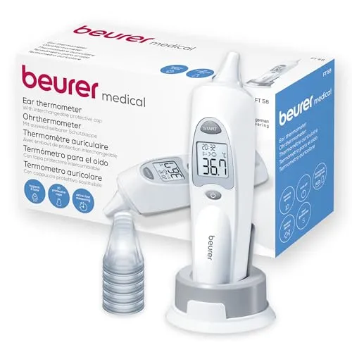 Beurer FT 58 Ohrthermometer: digitales Fieberthermometer für Kleinkinder und Babys
