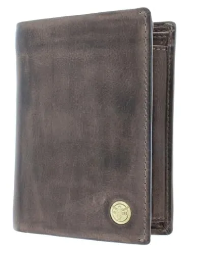 Chiemsee Geldbörse Echt Leder braun - Herren & Damen - Hochwertige Herren- und Damen-Geldbörse aus echtem Leder in klassischem Braun, ideal für stilbewusste Träger.