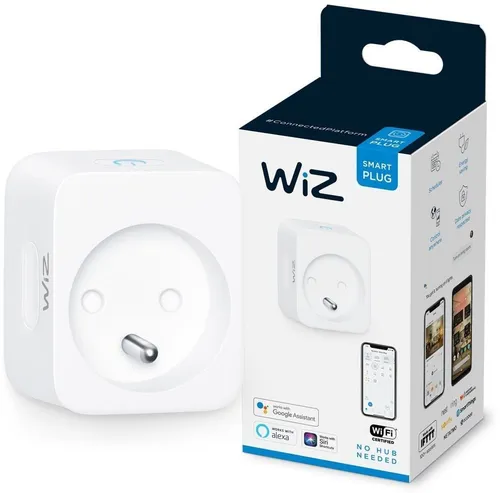 WiZ Smart Plug - Intelligente WLAN-Steckdose - Steckdosen & Zubehör, steuern Sie Ihre Geräte kabellos mit Ihrem Smartphone und sparen Sie Energie dank Zeitplänen und Ferienmodus.
