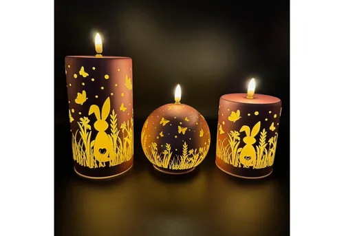 Online-Fuchs LED-Kerze in rot von Online Fuchs