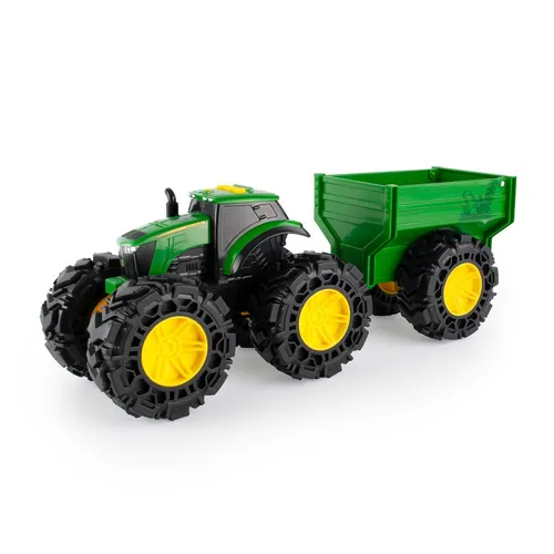 John Deere Traktor mit Anhänger (B47353) - Robuster Kindertraktor mit Anhänger, ideal für Outdoor-Abenteuer und fördert die Kreativität beim Spielen im Freien.