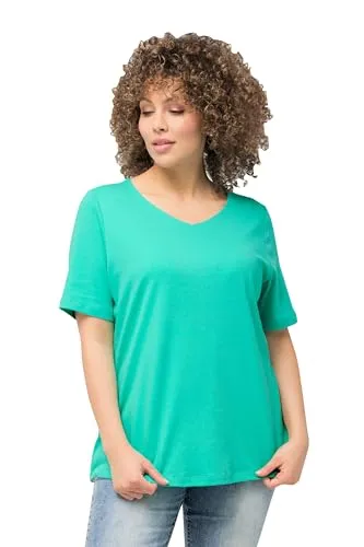 Ulla Popken Damen Plus Size Shirt türkisgrün von Ulla Popken