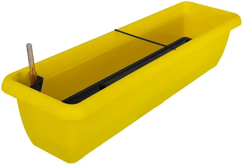 Geli Balkonkasten Blumenkasten AQUA ANDALUCIA BEEDABEI gelb in gelb von Geli