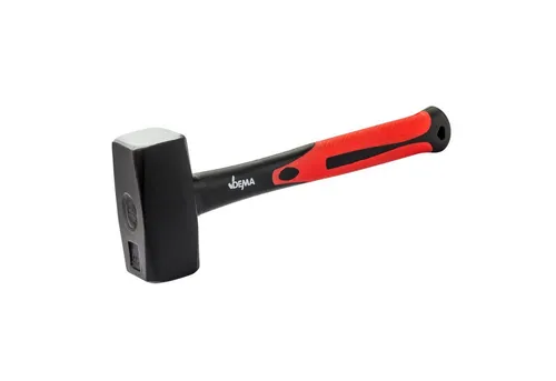 DEMA Hammer Fäustel / Hammer 1500g mit Fiberglasstiel