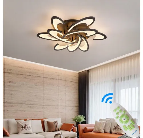 Euroton LED Deckenleuchte mit Fernbedienung - Moderne LED Deckenleuchte, dimmbar und mit einstellbarer Lichtfarbe von kaltweiß bis warmweiß. Perfekt für jeden Raum und energieeffizient mit über 90% Einsparung!