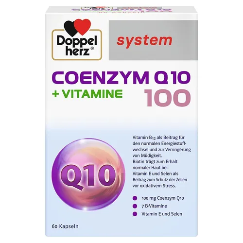 DOPPELHERZ Coenzym Q10 + Vitamine Kapseln 60 St