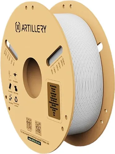 Artillery PLA 3D Drucker Filament 1,75mm 1KG Schwarz Hohe Präzision Umweltfreundlich Blasenfrei Stabil Für Modellbau & Mechanische Teile, Weiß