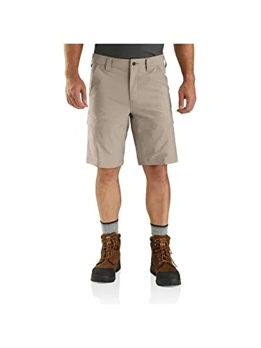 Carhartt Cargo Short beige 34 - Herren-Shorts aus Micro Sand Stretch Canvas, ideal für aktive Männer. Mit praktischen Taschen und sicherer Handytasche für maximale Funktionalität.