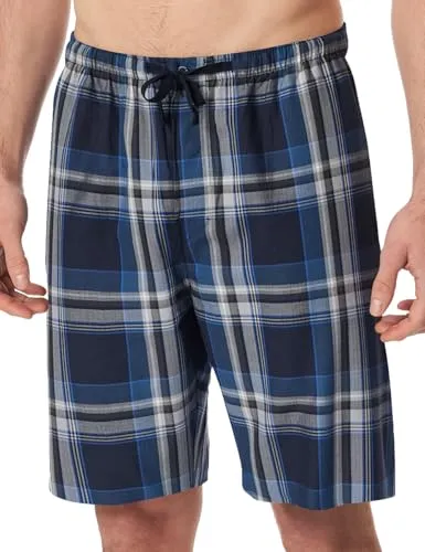 Schiesser Herren Lange Schlafhose Bio-Baumwolle-Mix - Schlafanzughosen für Herren, aus weicher Bio-Baumwolle, mit seitlichen Taschen und verstellbarem Bund für optimalen Komfort