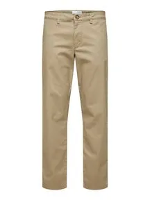 SELECTED HOMME Chinos SLH196-STRAIGHT-NEW MILES FLEX PANT NOOS beige 36 - Wanderhosen in modischer Optik, elastisches Material für optimalen Komfort und Bewegungsfreiheit – ideal für aktive Freizeitgestaltung.