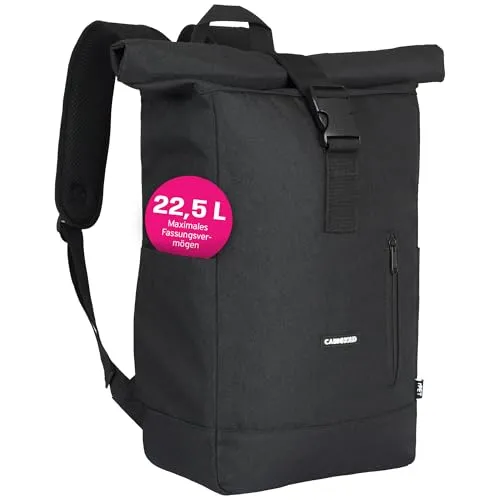CABINHOLD Amsterdam 20L 40x20x15 cm Leichter Reise-Rucksack – Ryanair & easyJet Kabinenzugelassen, Wasserabweisendes 900D Oxford-Polyester RPET, SBS Reißverschlüsse (Einzelgerät)