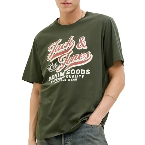 JACK & JONES Jjelogo Tee Ss O-Neck 2 Col Aw25 Sn