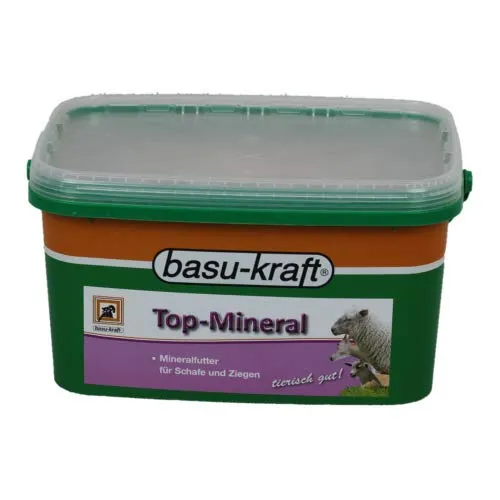 Top-Mineral Mineralfutter für Ziegen und Schafe 6 kg - Mineralfutter für Ziegen und Schafe zur optimalen Versorgung mit wichtigen Nährstoffen. Praktischer 6 kg Eimer für Lämmer und tragende Tiere.