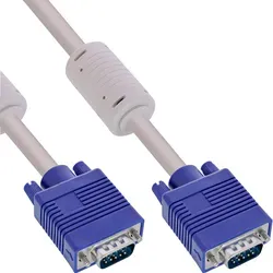 InLine S-VGA Kabel, 15pol HD Stecker / Stecker, beige, 0,5m