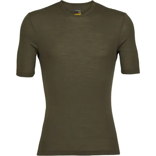 Icebreaker M 175 Everyday Short Sleeve Crewe loden (069) XL - Funktionale Skiwäsche für Männer: Das 100% Merinowolle T-Shirt bietet optimale Atmungsaktivität und Temperaturregulierung, ideal für Wandern und Freizeit.