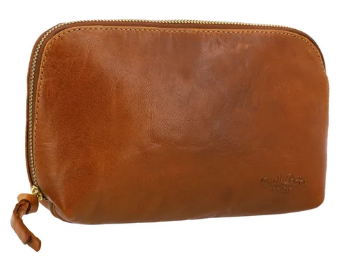 Gusti Leder Kulturbeutel Eli (1-tlg) - Kulturbeutel aus hochwertigem Leder, ideal für Reisen und bietet viel Platz für deine Pflegeprodukte.