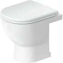 Duravit D-Code Compact Stand-WC, Tiefspüler 37x48cm, 4,5 l