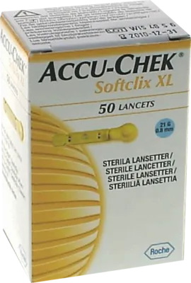 ACCU CHEK Softclix XL - 50 Lanzetten für schmerzfreies Blutzuckermessen, rezeptfrei von Roche Diabetes Care