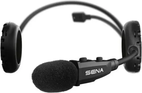 Sena 3s Plus Boom Intercom Schwarz - Hochwertiges Bluetooth-Headset - Kopfhörer mit HD-Intercom für klare Kommunikation bis 400m, integrierte Steuerung und USB-C-Ladung für ultimativen Komfort und Benutzerfreundlichkeit.