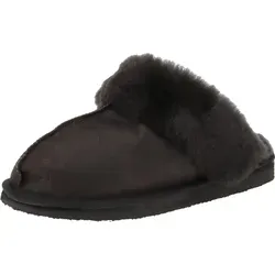 Shepherd of Sweden Jessica Matt Black EU 40 - Stylische Hausschuhe - Bequeme Hausschuhe mit hochwertigem Lammfellfutter für warme Füße und hervorragenden Tragekomfort, ideal für entspannte Tage zu Hause.