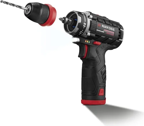 Produktbild PARKSIDE 12V Akku-Bohrschrauber-Set PBSPA 12 E4