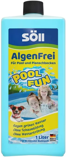 Söll AlgenFrei - Für Pools 1 Liter - Für 10.000 Liter Badespaß(50%reduziert)