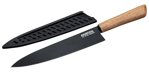 NIROSTA Kochmesser Flow Fair schwarz, Klinge: 20,5 cm, 1 St.