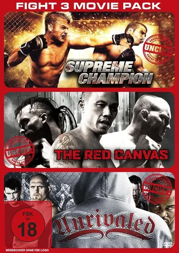 FIGHT 3 Movie Pack • Unrivaled+The Red Canvas+Supreme Champion DVD NEU - 0748