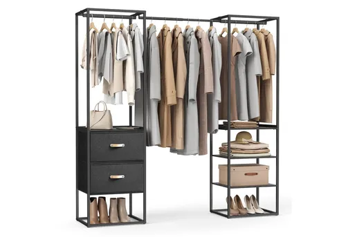 SONGMICS Kleiderständer Schwarz von SONGMICS