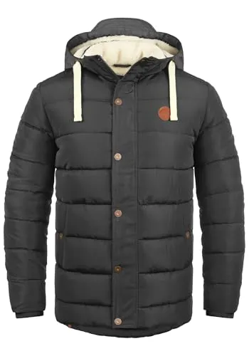 Blend Winterjacke BLEND BHFrederic grau M (50) - Funktionsjacke mit hochschließendem Kragen und Kapuze, perfekt für kalte Tage und vielseitig kombinierbar.