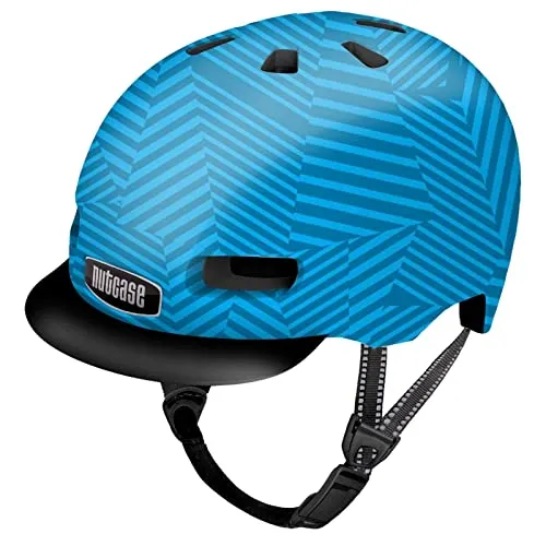 Nutcase Kinder Fahrradhelm Little Nutty MIPS, Moody Blau, 48-52 cm - Fahrradhelm mit MIPS-Technologie für erhöhten Schutz, 11 Lüftungsschlitze für optimale Belüftung und Fidlock Magnetverschluss – ideal für Sicherheit und Komfort beim Radfahren.
