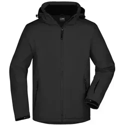 Herren Wintersport Jacke JN1054, schwarz, Größe 3XL - Funktionsjacken, elastische und gefütterte Softshelljacke für optimale Bewegungsfreiheit und Wärme bei winterlichen Aktivitäten.
