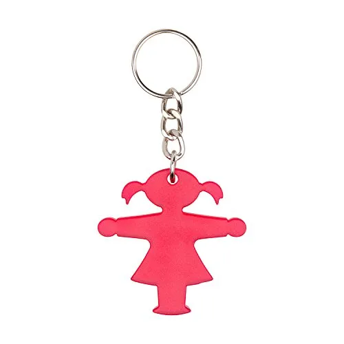 AMPELMANN Schlüsselanhänger Schlüsselmann Schlüsselfrau (Ampelfrau - Pink)