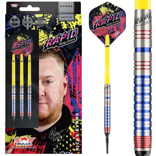Bull's NL Darts Ricky Evans Rapid 90% 20g (Soft Dart) Dartpfeil NEU