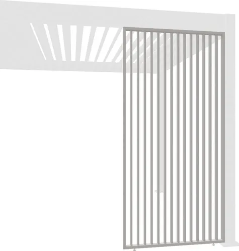 Weide Vertikale Lamellenwand Paneel Zubehör für Weide Pergola - Pavillons - Hochwertiges Aluminium für langlebigen Sichtschutz und optimale Luftzirkulation, ideal für Ihre Weide Pergola.