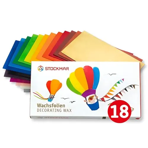 Stockmar Wachsfolien 20 x 10 cm - 18 Farben sortiert von Stockmar