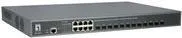 LevelOne Switch 8x GE GTL-2091 - 8-Port Gigabit Switch mit 12x GSFP, ideal für hohe Netzwerkgeschwindigkeiten und zuverlässige Verbindungen in großen Netzwerken.