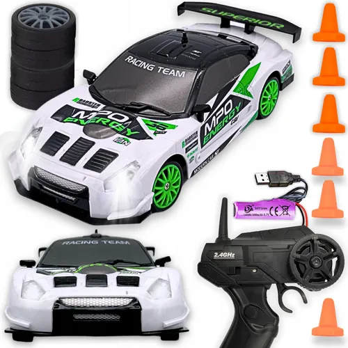 Rc Drift 4X4 Ferngesteuertes Auto, Nissan Gt-R, 2.4Ghz Fernsteuerung, Akku