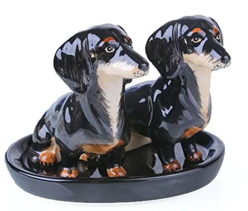 Dackel Salz und Pfefferstreuer Set Keramik